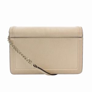 kate spade new york ミニショルダーバッグ ポシェット PVC チェーン ロゴ金具 白 オフホワイト