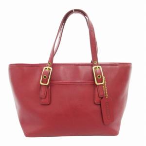 9846 ミニ トート バッグ ハンド ロゴ レザー 赤 レッド /GV GY18