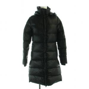 デネブ DENEB ダウンコート 長袖 ロング ジップアップ フード 36 XS 黒 ブラック GY18