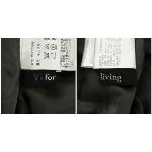 Y's for living サルエルパンツ ワイド ウール調 イージー ジップフライ グレー /XZ GY11
