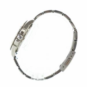 SEIKO 腕時計 ウォッチ ソーラー デイト カレンダー付き ロゴ 黒文字盤 シルバー色 V145-0AX0 GY18