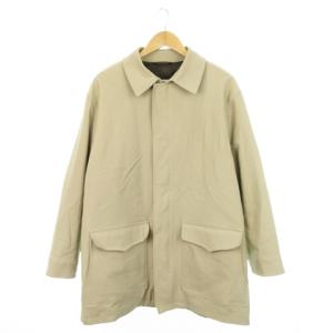 ステンカラーコート ジップアップ 比翼 ミドル 50 L ベージュ