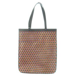 ハンドバッグ レザー 鹿革 漆 総柄 マルチカラー /MN2