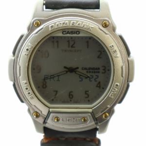 データバンク DATABANK 腕時計 ウォッチ クォーツ アナデジ ロゴ シルバー色 ABX-64 GY18