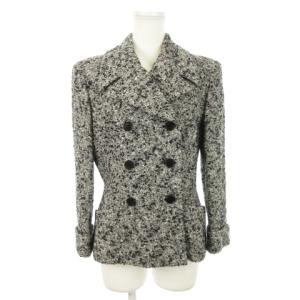 yoshie inaba スーツ セットアップ 上下 テーラードジャケット タイトスカート ミモレ ロング 総裏地 ファンシーツイード 11 グレー