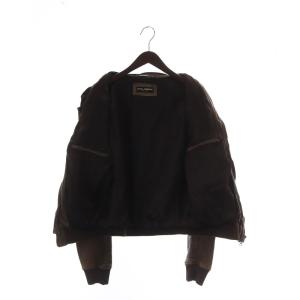 DOLCE&GABBANA レザージャケット 54 ブラウン