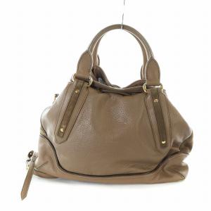 BURBERRY ハンドバッグ 2WAY 巾着 ブラウン