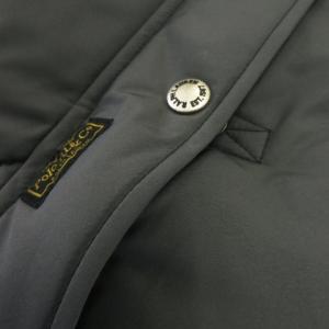 POLO RALPH LAUREN ダウンベスト ダブルジップ フーディ ボリューム ロゴ 刺繍 ワンポイント M グレー