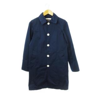 ステンカラーコート スプリングコート ミドル 薄手 38 M 紺 ネイビー /CK7 GY17