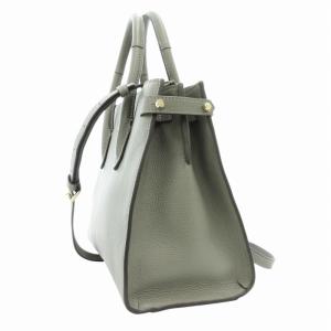 FURLA ハンドバッグ ショルダー 2WAY 斜め掛け ロゴ レザー グレー