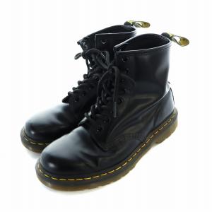 Dr.Martens 8ホール ショートブーツ レザー レースアップ ロゴ UK6 25cm 黒 ブラック GY17