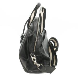 BALLY ビジネスバッグ ブリーフケース ショルダーバッグ 2way レザー ライン 黒 ブラック