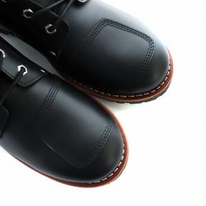 AVIREX YAMATO バイカーブーツ ワークブーツ レザー 牛革 ショート ベルト ロゴ 28cm 黒 ブラック GY17