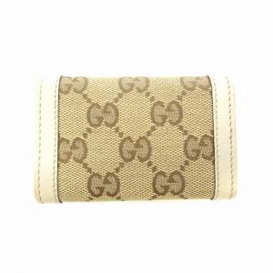 GUCCI 282432 キーケース 6連 GGキャンバス レザー インターロッキング ベージュ /TZ