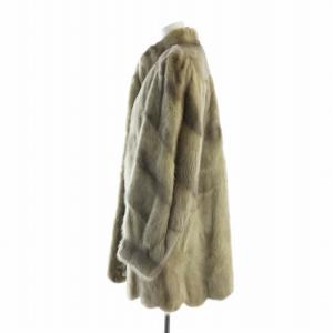 SAGA MINK 金サガ WORLD 毛皮コート F グレー