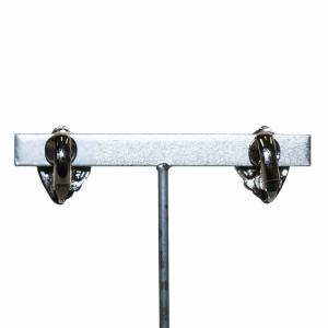 GIVENCHY イヤリング 両耳用 バネクリップ式 ラインストーン シルバーカラー /KW GY18