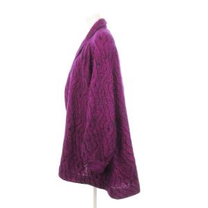 ノーカラー パープル ベロア M相当 ディオール ジャケット 紫