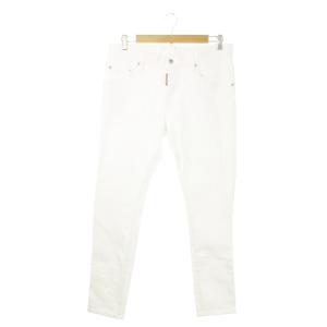 WHITE BULL パンツ デニム ジーンズ スキニー ストレッチ 48 M 白 ホワイト