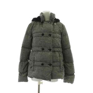 ダウンジャケット 40 ブラック ホワイト