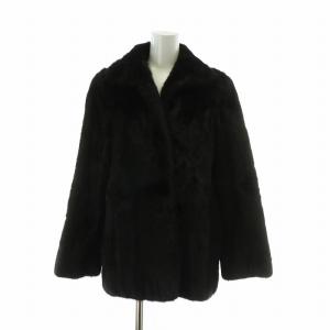 銀サガ ロティニー ROTINY ファーコート アウター 毛皮 ミンク ミドル 7 S 茶色 ブラウン