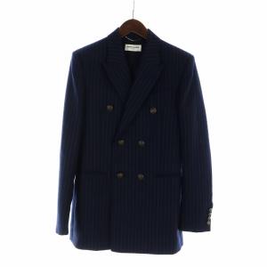 20AW チョークストライプ ダブルブレスト テーラードジャケット 44