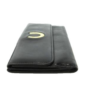 GUCCI 長財布 ロングウォレット 小銭入れ レザー 本革 ロゴ 馬蹄 黒 ブラック 035 661 1764 0