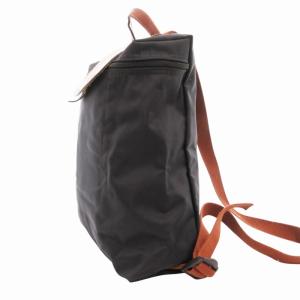 Longchamp ル プリアージュ LE PLIAGE リュックサック デイバッグ ロゴ ナイロン レザー 黒 ブラック