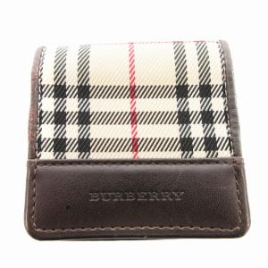 コインケース ノバチェック ベージュ ブラウン