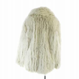 SAGA FOX 銀サガ 毛皮コート シルバーフォックスファー M ホワイト