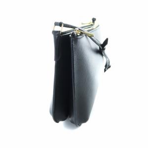 A.P.C. SAC SARAH ショルダー バッグ レザー ロゴ ゴールド金具 黒 ブラック GY18
