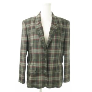 DAKS スーツ セットアップ 上下 3点セット テーラードジャケット スカート ミモレ ロング プリーツ チェック柄