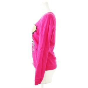 KENZO スウェットトレーナー ラウンドネック 長袖 刺繍 サボテン ロゴ 裏起毛 S ピンク /CK21 GY27