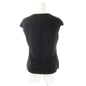 FOXEY NEW YORK 36498 White Cut Sew ブラウス カットソー ノースリーブ キャップスリーブ アシンメトリー