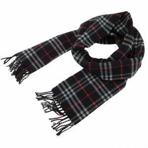 ヴィンテージ マフラー チェック柄 ネイビー