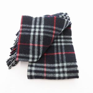 burberrys ヴィンテージ マフラー チェック柄 ネイビー