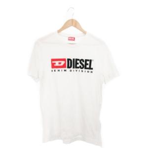 Tシャツ カットソー 丸首 ラウンドネック 半袖 ロゴ 刺繍 L 白 ホワイト /MN14 GY18