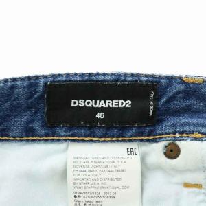 DSQUARED2 Glam head jean デニムパンツ ジーンズ スキニー ブリーチ加工 ダメージ加工 ボタンフライ