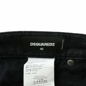 Dsquared2　レギュラークレメントジーンズ　ブラックデニム　48 DSQUARED2 CLEMENT JEAN44 DSQUARED2 Black Regular Clement Jeans