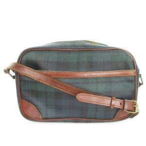 ショルダーバッグ PVC レザー ブラックウォッチ 緑 グリーン /MN8 GY18