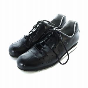 CHANEL スポーツライン スニーカーシューズ 靴 パンチングレザー ロゴ 35.5 22.5cm 黒 ブラック GY18