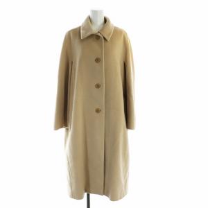 白タグ ロング コート 40 ベージュ