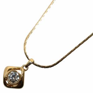 ネックレス ペンダント チェーン ラインストーン ひし形 ゴールドカラー /KW GY11