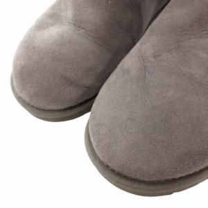 UGG australia バックリボンムートンブーツ スウェード ボア 25.0cm グレー F27114D