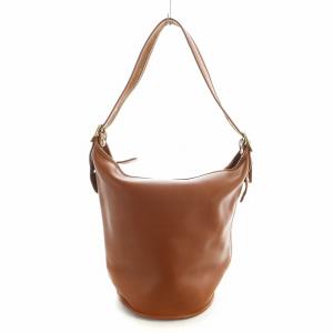 オールドコーチ ワンショルダーバッグ レザー ロゴ 茶 ブラウン GY18