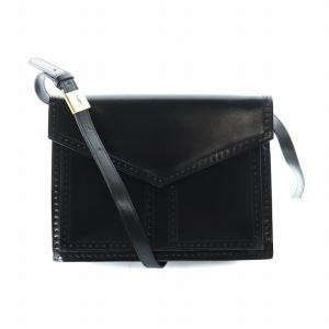 ワンショルダーバッグ パンチングデザイン ブラック