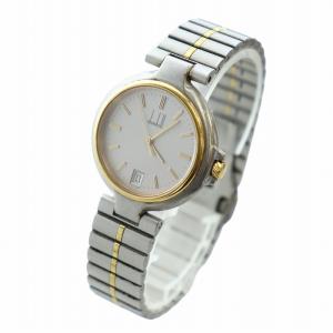 dunhill ミレニアム 腕時計 ウォッチ クォーツ デイト カレンダー付き ロゴ ラウンド シルバー色 ゴールド色 GY11