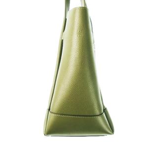 MICHAEL KORS ハンドバッグ トートバッグ レザー ロゴ ゴールド金具 緑 カーキ /CK3 GY18