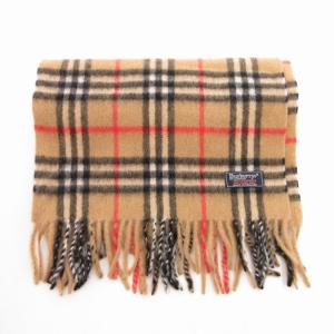 burberrys ヴィンテージ マフラー ノバチェック カシミヤ100％ ベージュ