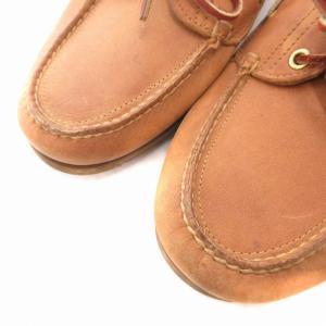 Timberland モカシン レザーシューズ 本革 ロゴ 10W 28.0cm 茶 ブラウン /FT GY18
