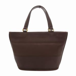 COACH オールドコーチ 9081 ハンドバッグ トート レザー 革 ロゴ 茶 ダークブラウン /FT